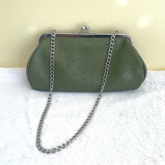 Vintage Bijoux Terner Faux Ostrich Ball Claspe Chain Strap Handbag, Shoulder Bag - Picture 1 of 16